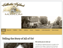 Tablet Screenshot of haliburtonhighlandsmuseum.com